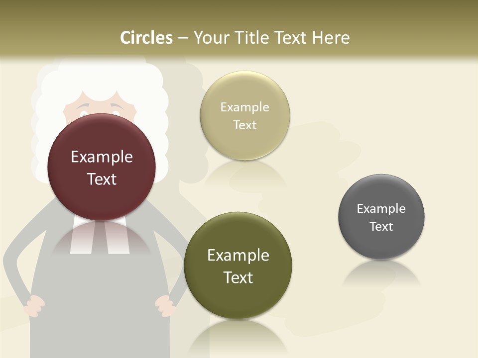 An Old Man In A Black Dress Is Standing With His Hands On His Hips PowerPoint Template