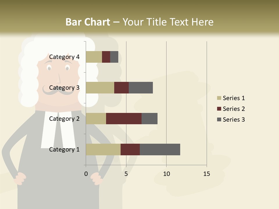 An Old Man In A Black Dress Is Standing With His Hands On His Hips PowerPoint Template