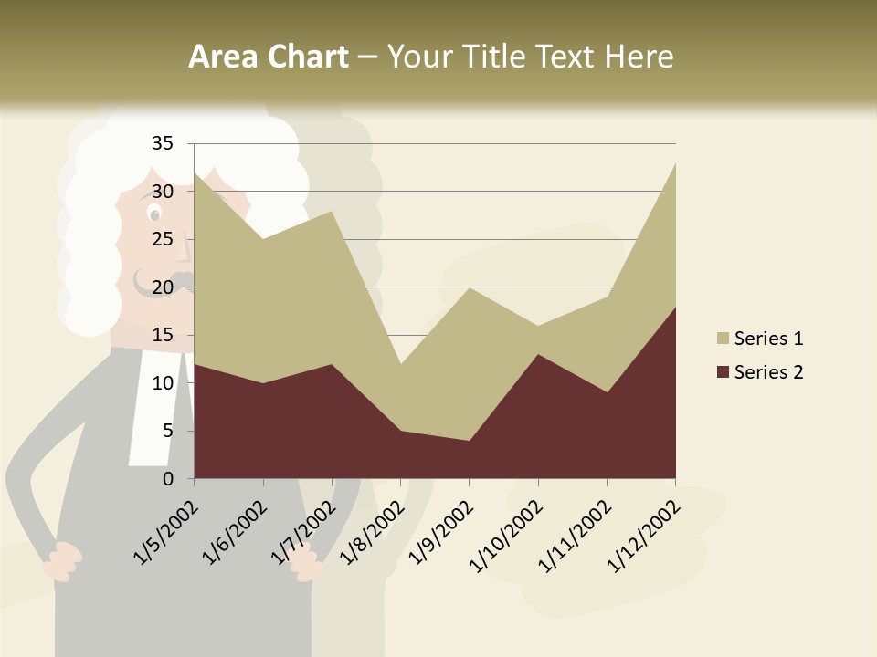 An Old Man In A Black Dress Is Standing With His Hands On His Hips PowerPoint Template