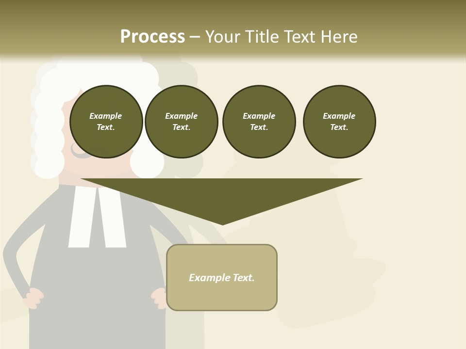 An Old Man In A Black Dress Is Standing With His Hands On His Hips PowerPoint Template