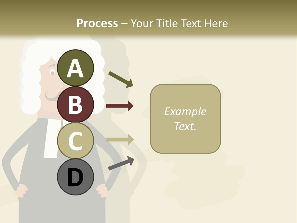 An Old Man In A Black Dress Is Standing With His Hands On His Hips PowerPoint Template