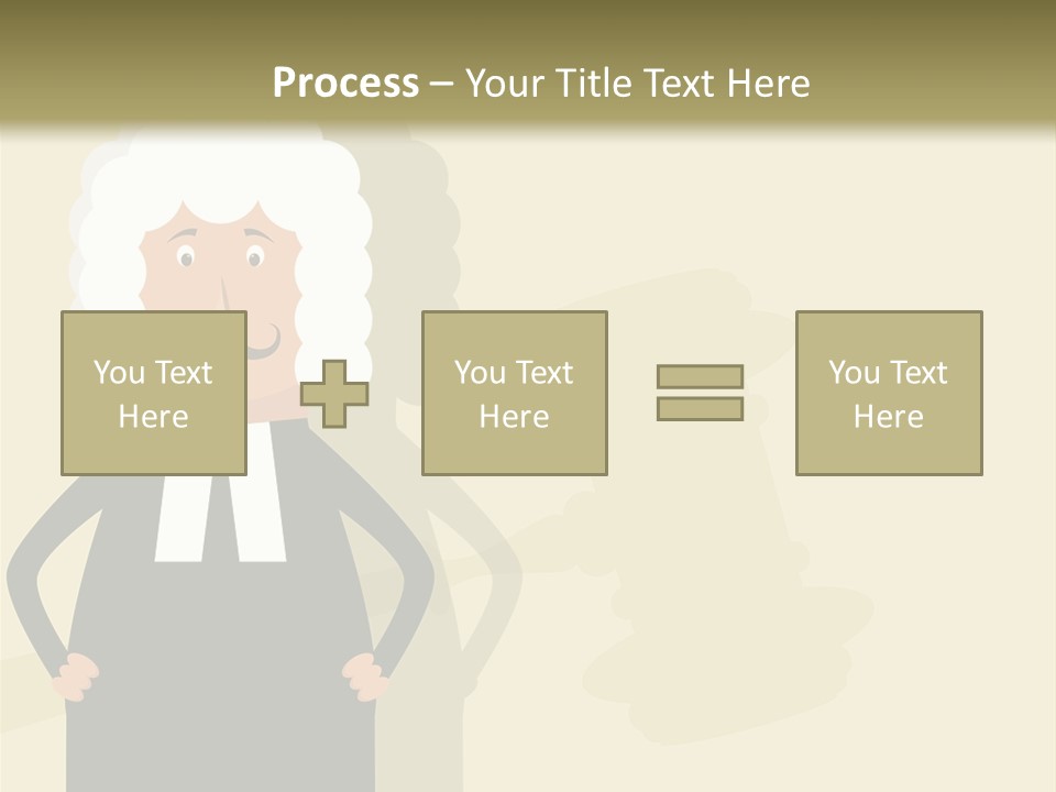 An Old Man In A Black Dress Is Standing With His Hands On His Hips PowerPoint Template