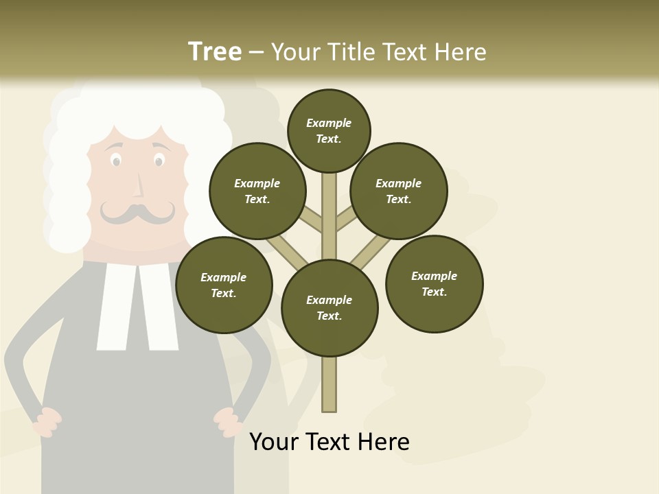 An Old Man In A Black Dress Is Standing With His Hands On His Hips PowerPoint Template