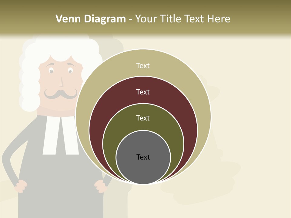 An Old Man In A Black Dress Is Standing With His Hands On His Hips PowerPoint Template