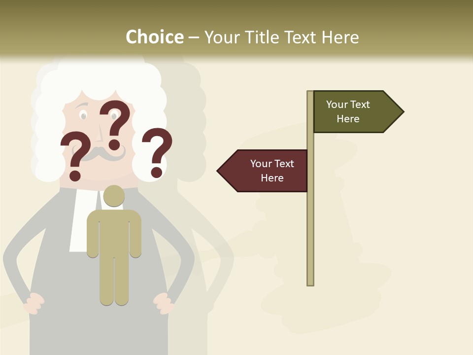 An Old Man In A Black Dress Is Standing With His Hands On His Hips PowerPoint Template