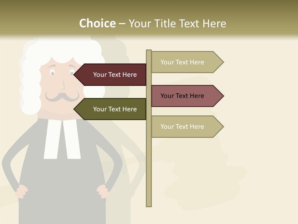 An Old Man In A Black Dress Is Standing With His Hands On His Hips PowerPoint Template