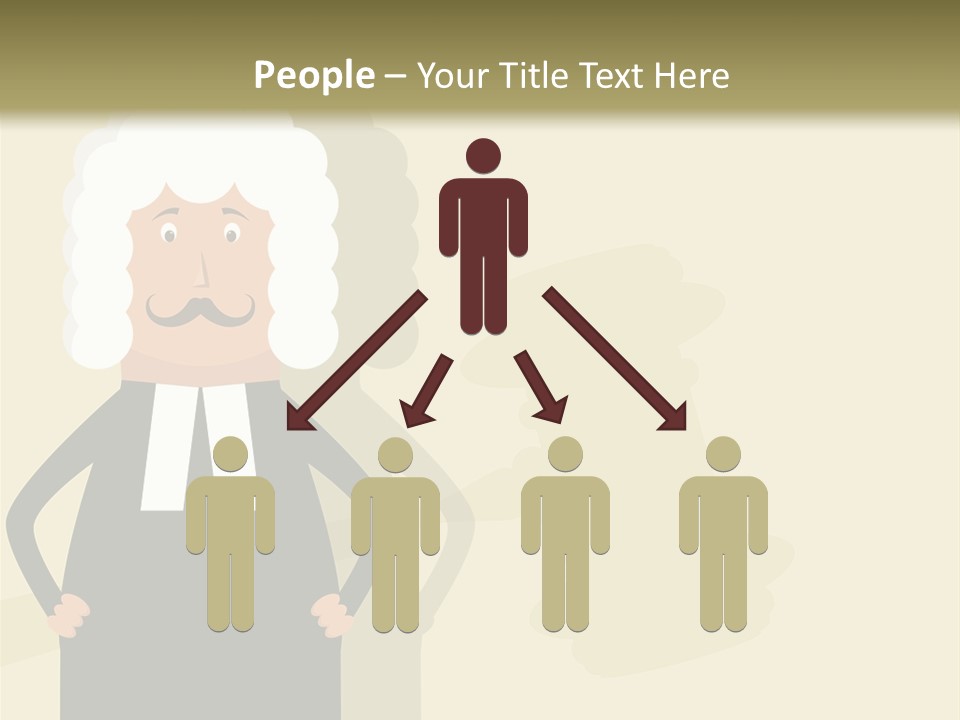 An Old Man In A Black Dress Is Standing With His Hands On His Hips PowerPoint Template