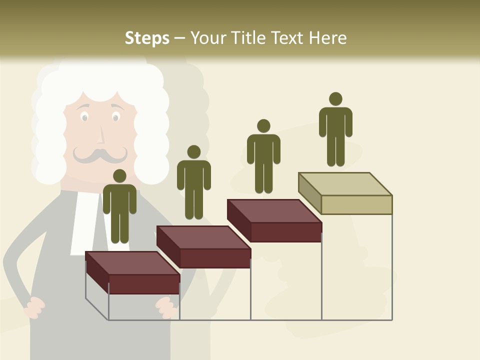 An Old Man In A Black Dress Is Standing With His Hands On His Hips PowerPoint Template