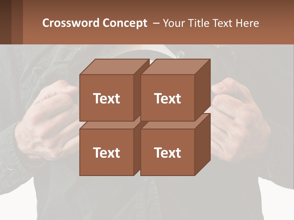 A Man Holding A Dart In Front Of A Target PowerPoint Template