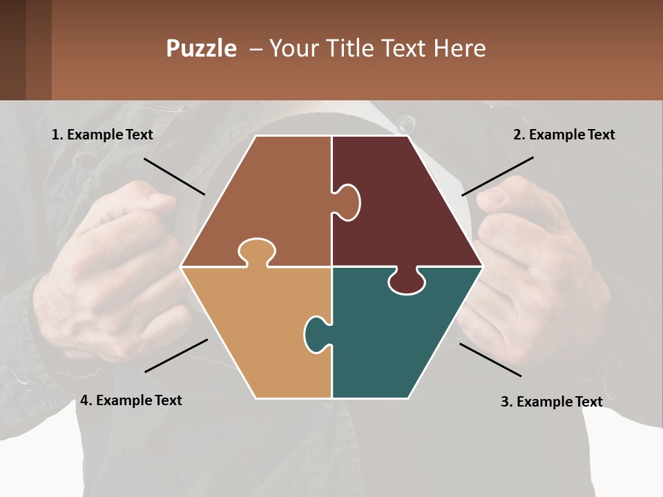 A Man Holding A Dart In Front Of A Target PowerPoint Template