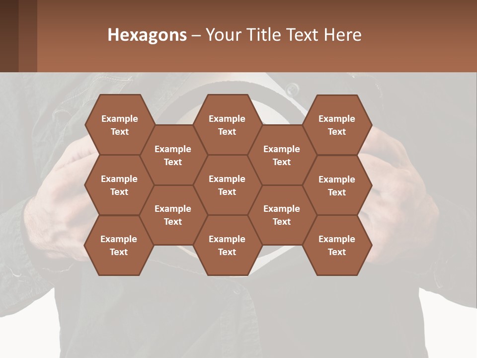 A Man Holding A Dart In Front Of A Target PowerPoint Template