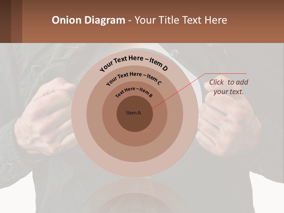 A Man Holding A Dart In Front Of A Target PowerPoint Template