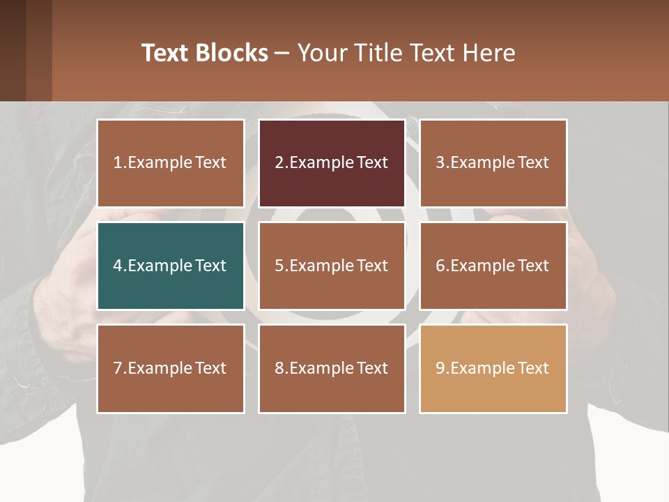 A Man Holding A Dart In Front Of A Target PowerPoint Template