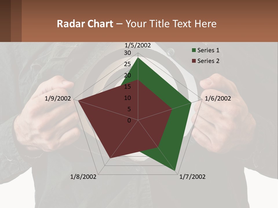 A Man Holding A Dart In Front Of A Target PowerPoint Template