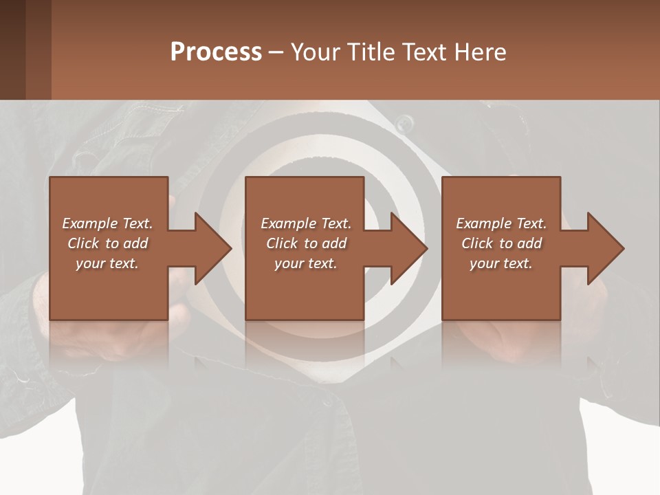 A Man Holding A Dart In Front Of A Target PowerPoint Template