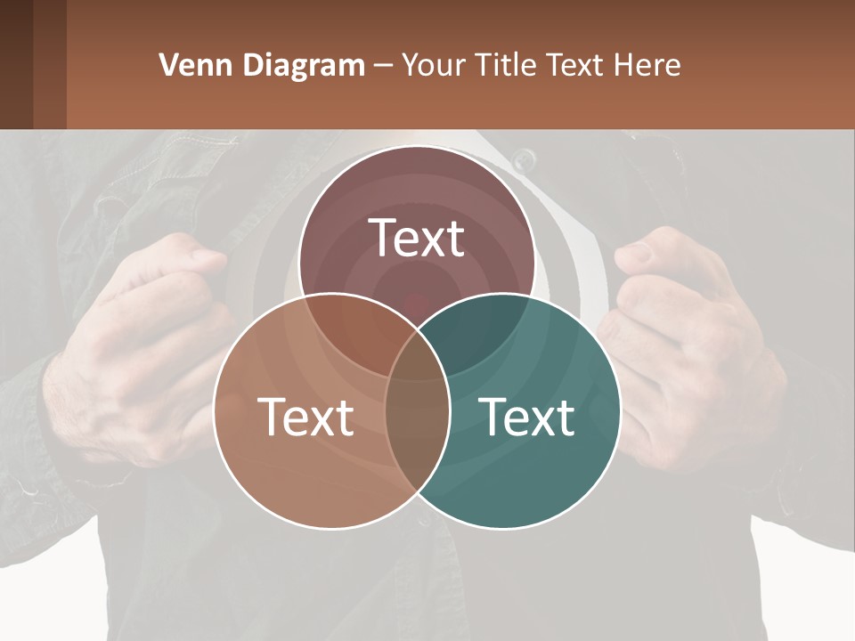 A Man Holding A Dart In Front Of A Target PowerPoint Template