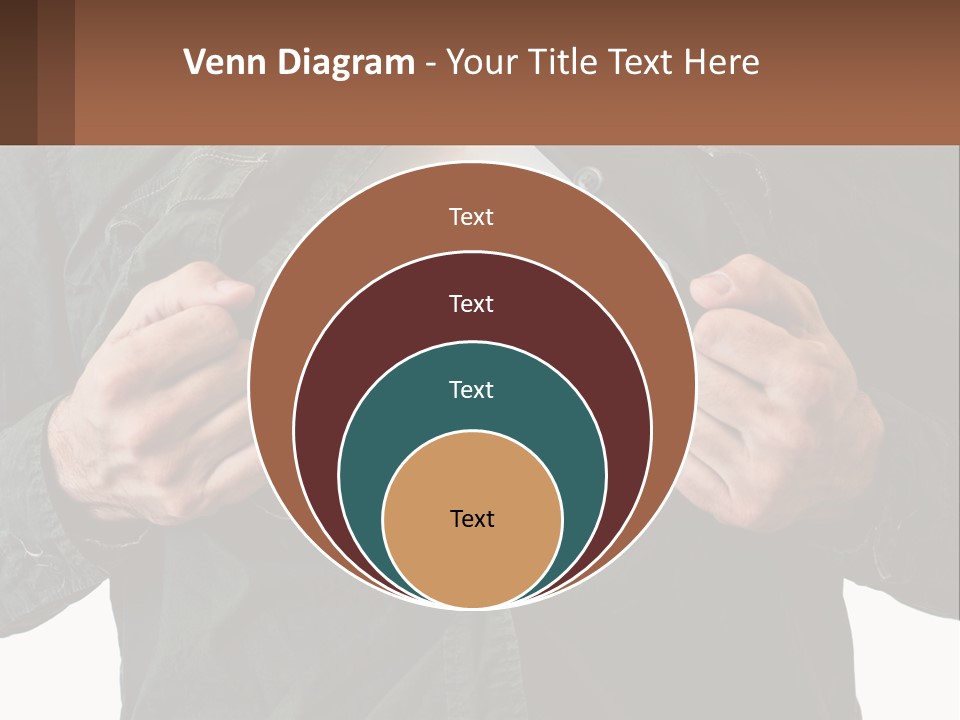 A Man Holding A Dart In Front Of A Target PowerPoint Template