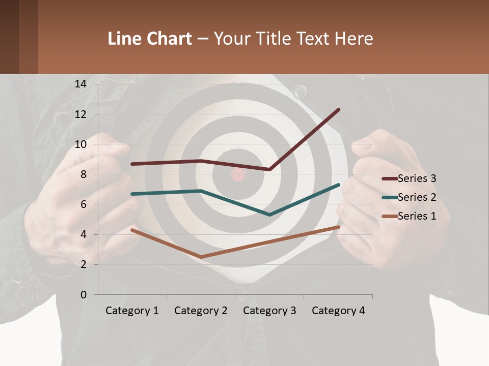 A Man Holding A Dart In Front Of A Target PowerPoint Template