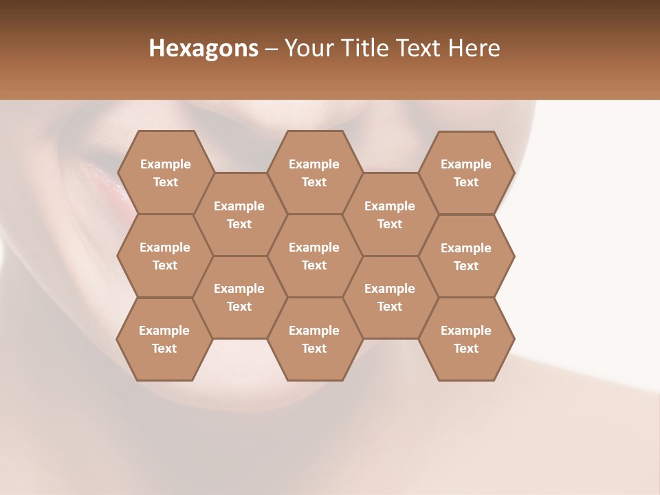 A Woman Smiling With A White Smile On Her Face PowerPoint Template