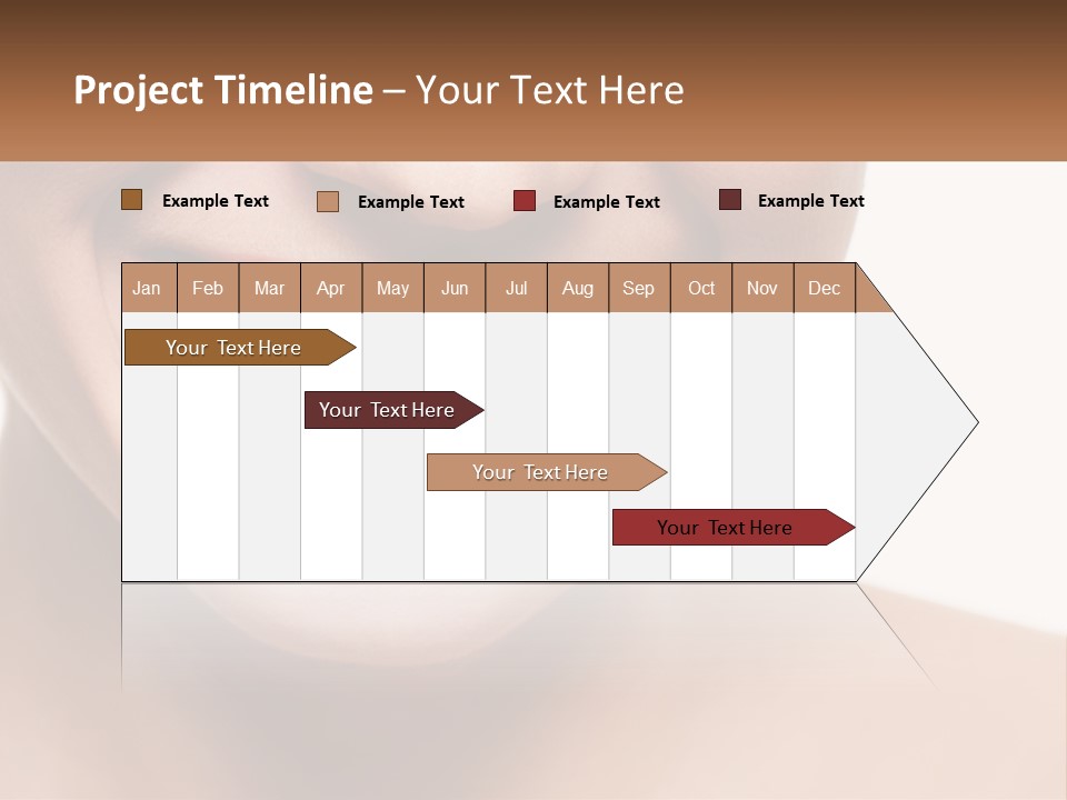 A Woman Smiling With A White Smile On Her Face PowerPoint Template