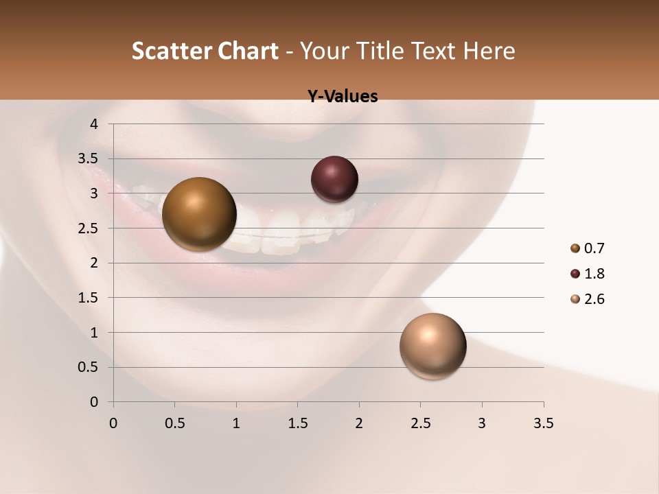 A Woman Smiling With A White Smile On Her Face PowerPoint Template