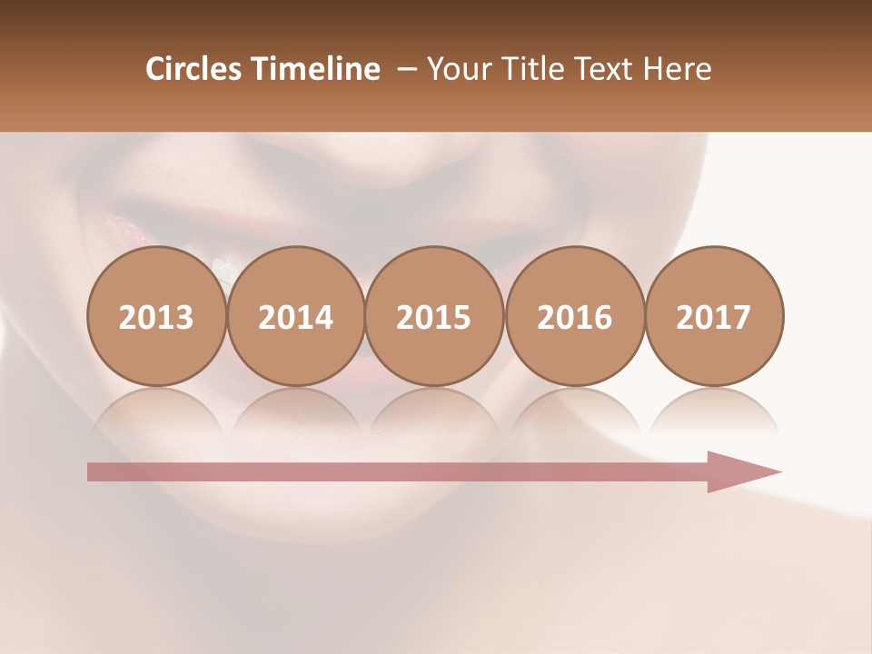 A Woman Smiling With A White Smile On Her Face PowerPoint Template