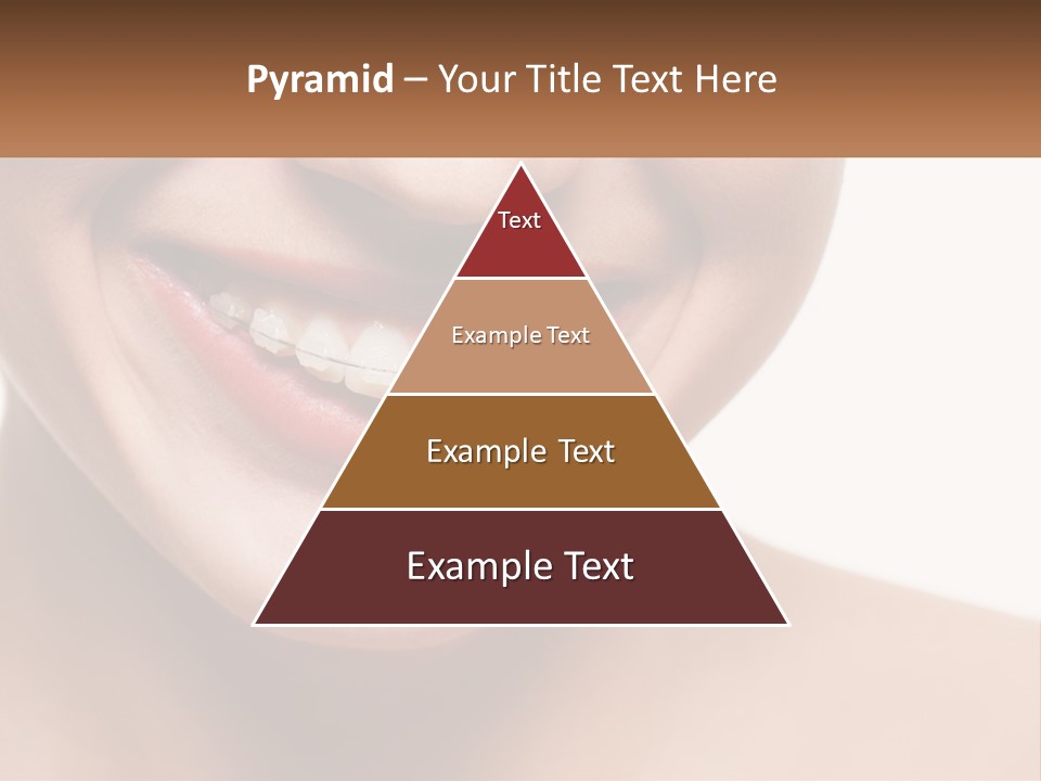 A Woman Smiling With A White Smile On Her Face PowerPoint Template