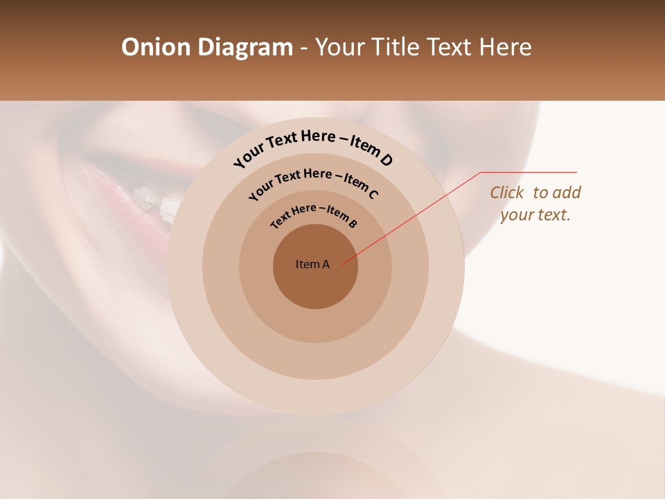 A Woman Smiling With A White Smile On Her Face PowerPoint Template