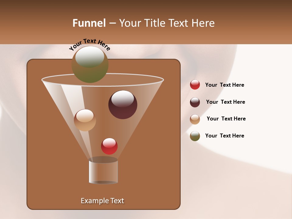 A Woman Smiling With A White Smile On Her Face PowerPoint Template