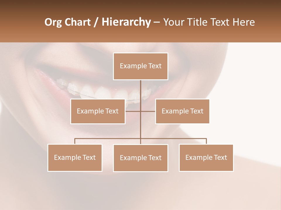 A Woman Smiling With A White Smile On Her Face PowerPoint Template
