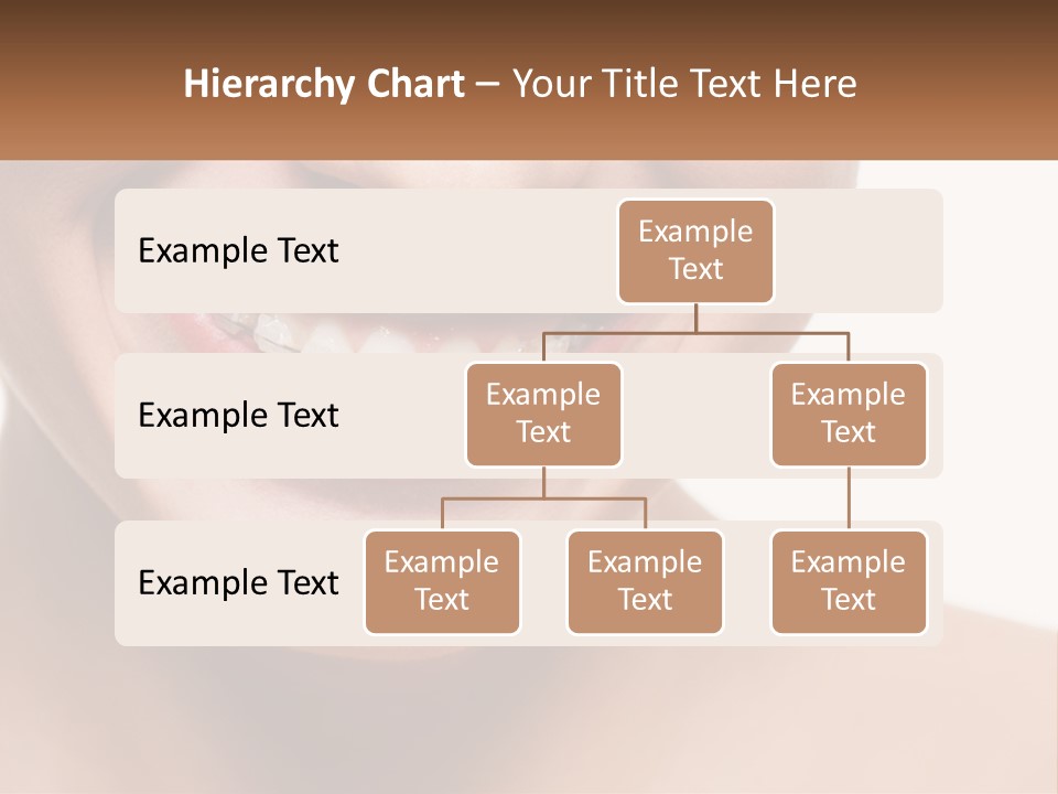 A Woman Smiling With A White Smile On Her Face PowerPoint Template