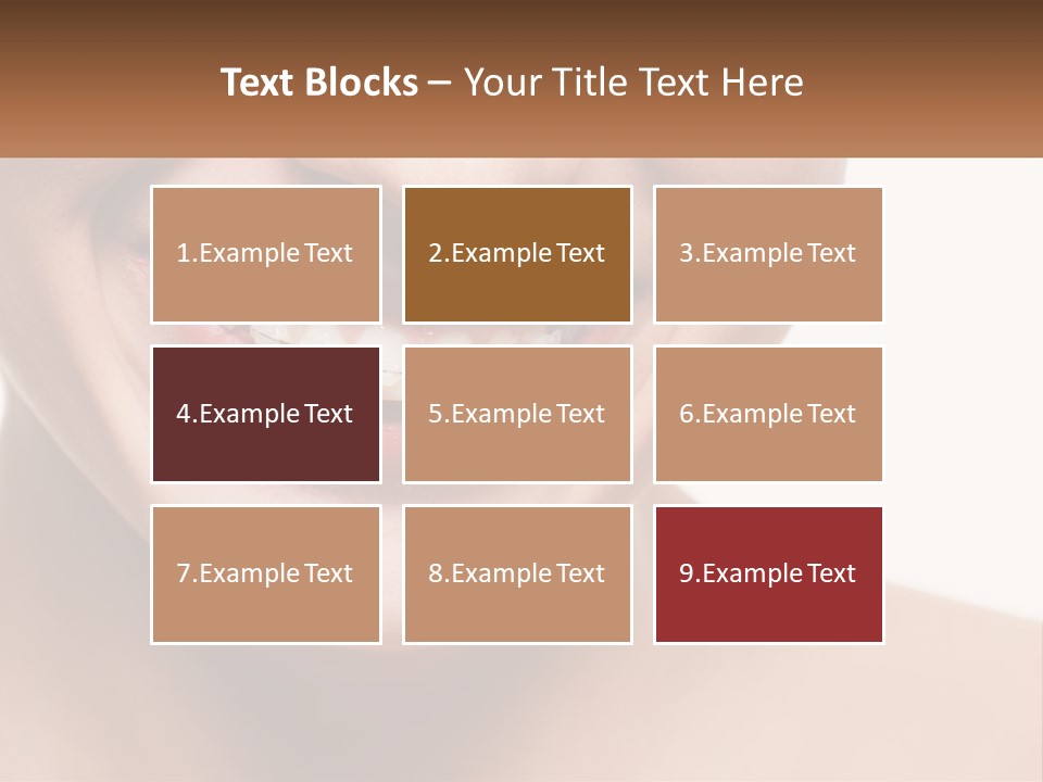 A Woman Smiling With A White Smile On Her Face PowerPoint Template