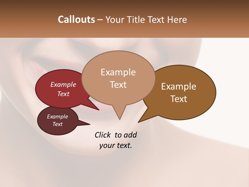 A Woman Smiling With A White Smile On Her Face PowerPoint Template