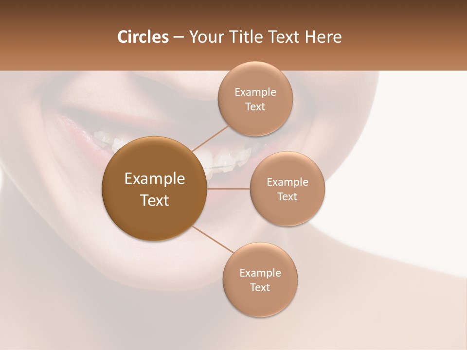 A Woman Smiling With A White Smile On Her Face PowerPoint Template