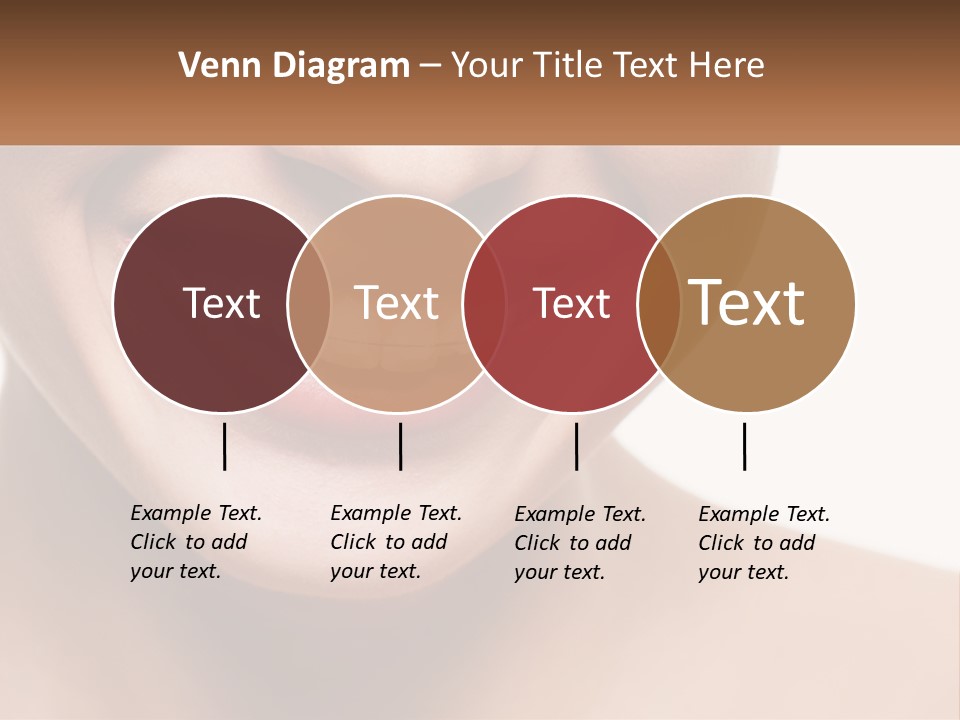 A Woman Smiling With A White Smile On Her Face PowerPoint Template