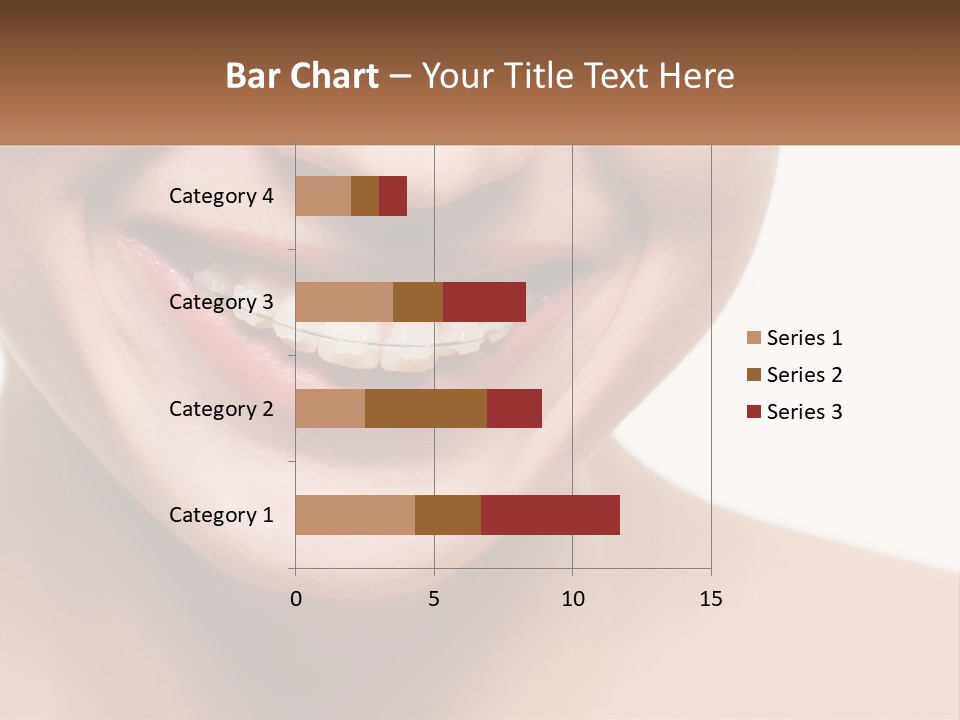 A Woman Smiling With A White Smile On Her Face PowerPoint Template