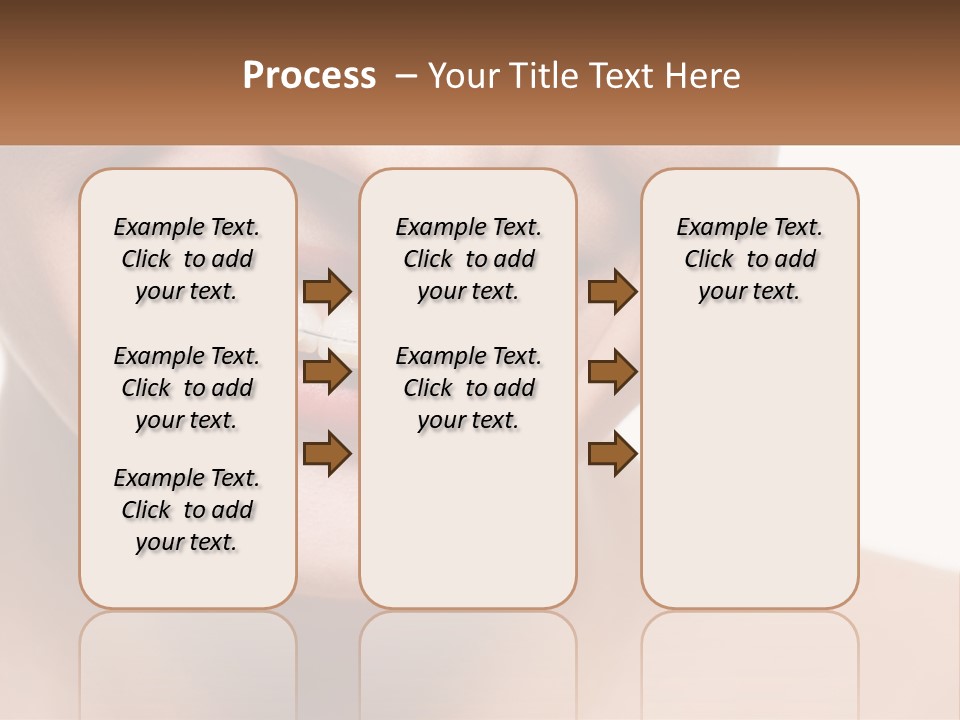 A Woman Smiling With A White Smile On Her Face PowerPoint Template