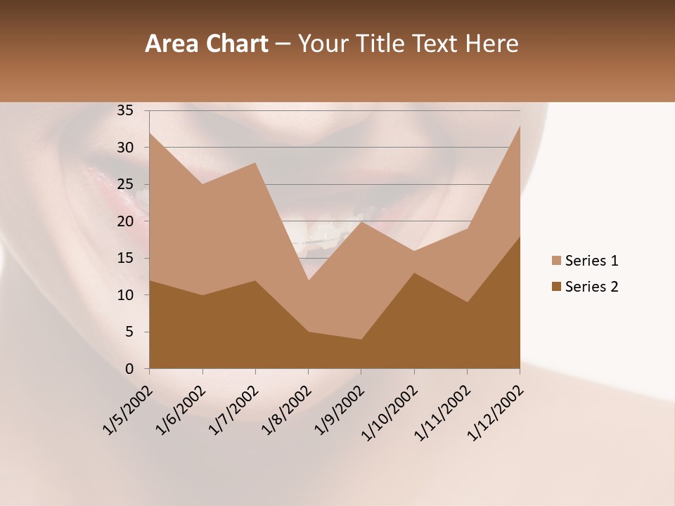 A Woman Smiling With A White Smile On Her Face PowerPoint Template