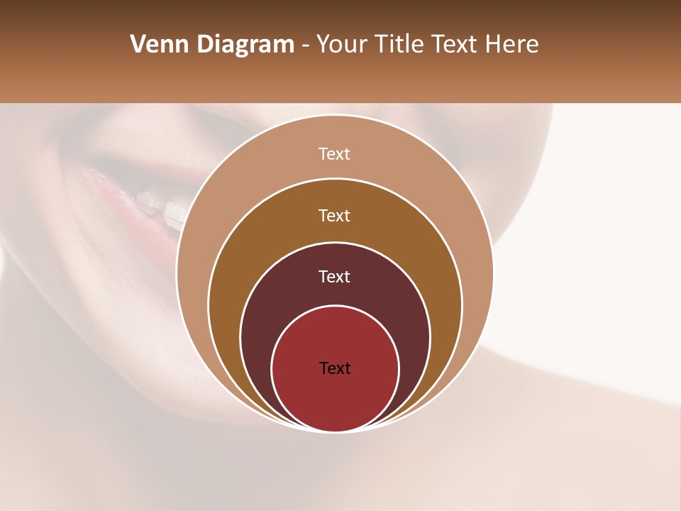 A Woman Smiling With A White Smile On Her Face PowerPoint Template