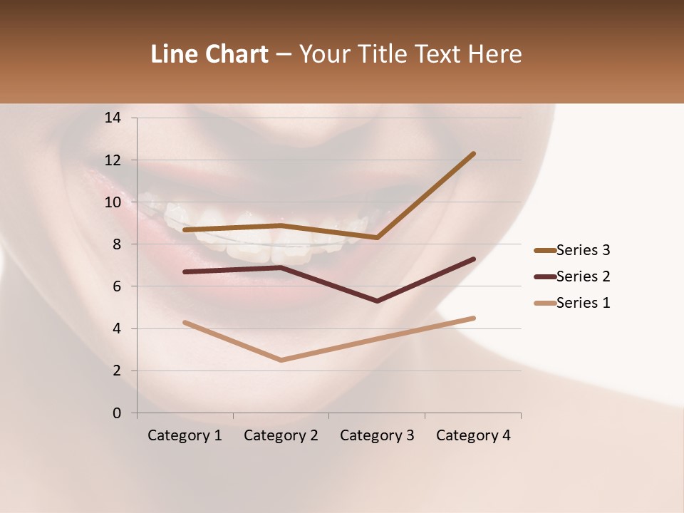 A Woman Smiling With A White Smile On Her Face PowerPoint Template