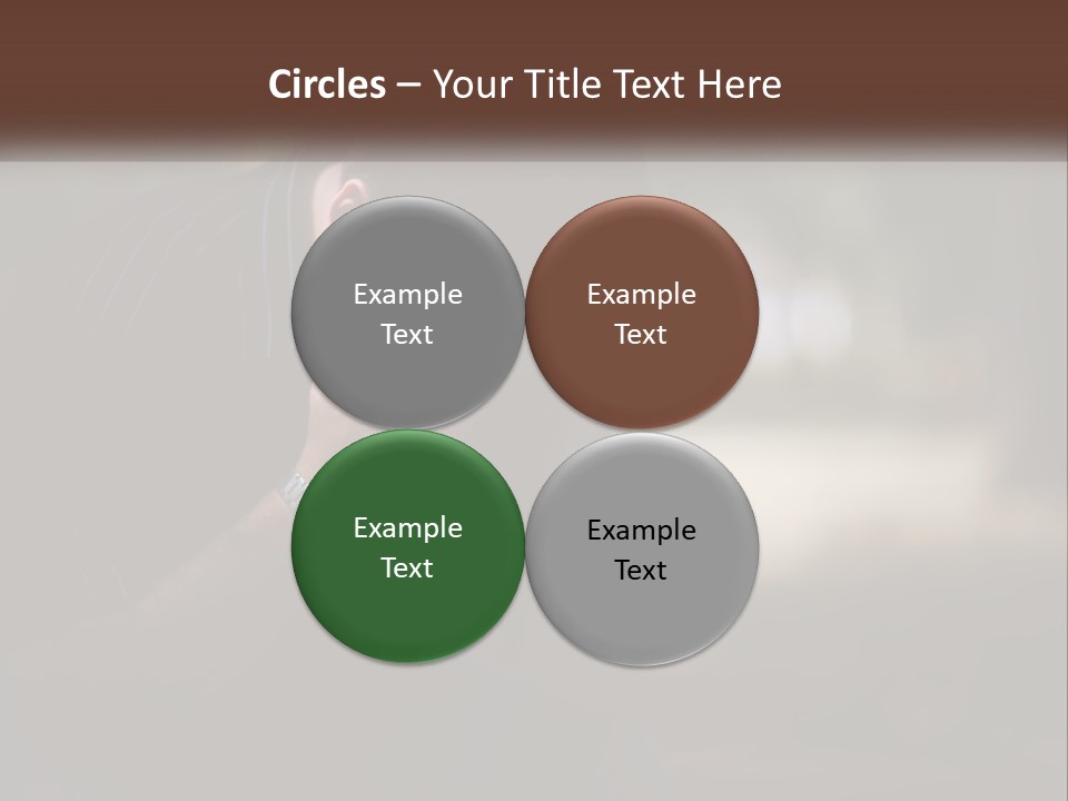 A Man Covering His Face With His Hands PowerPoint Template