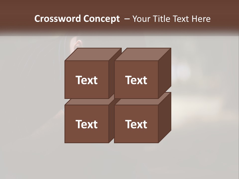 A Man Covering His Face With His Hands PowerPoint Template