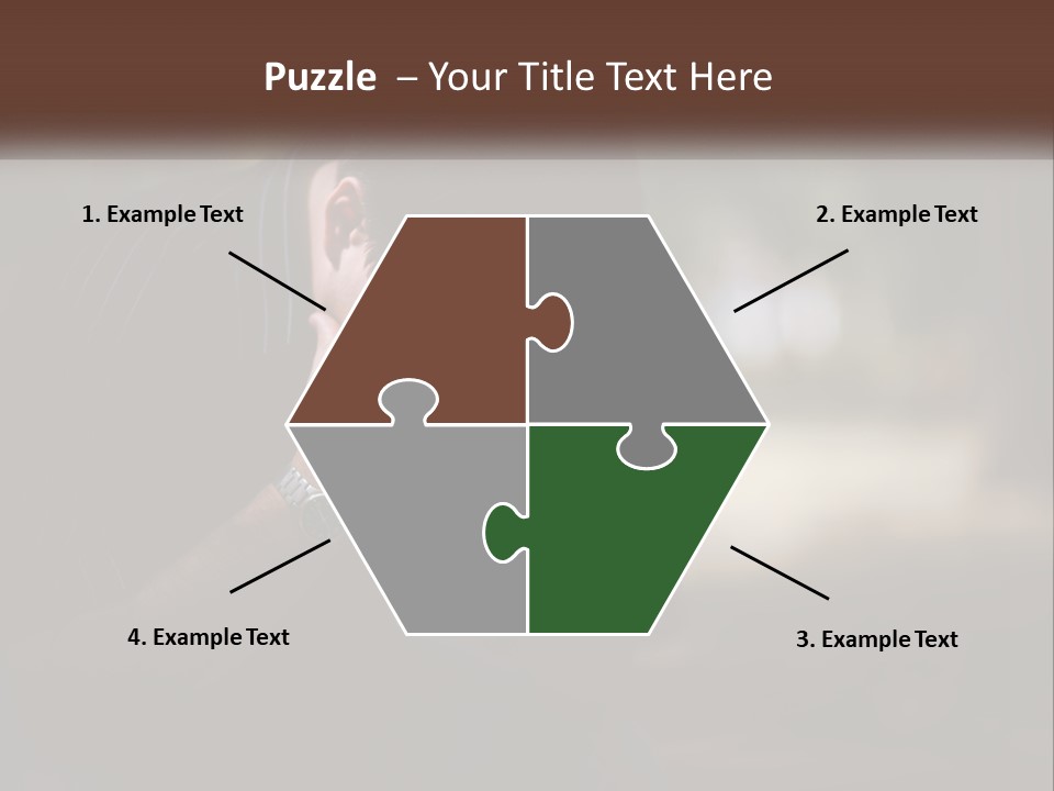 A Man Covering His Face With His Hands PowerPoint Template