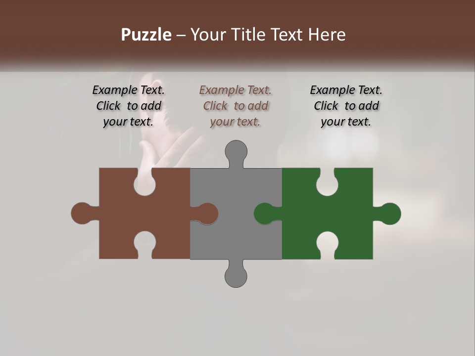 A Man Covering His Face With His Hands PowerPoint Template