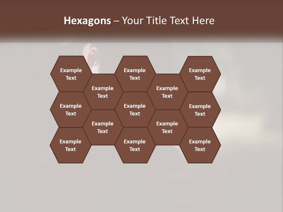 A Man Covering His Face With His Hands PowerPoint Template