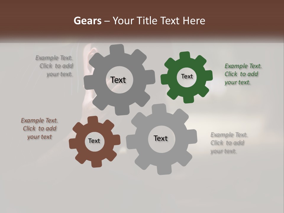 A Man Covering His Face With His Hands PowerPoint Template