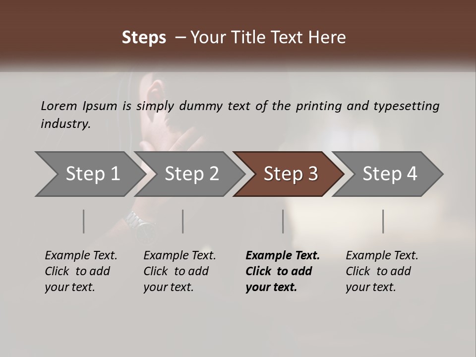 A Man Covering His Face With His Hands PowerPoint Template