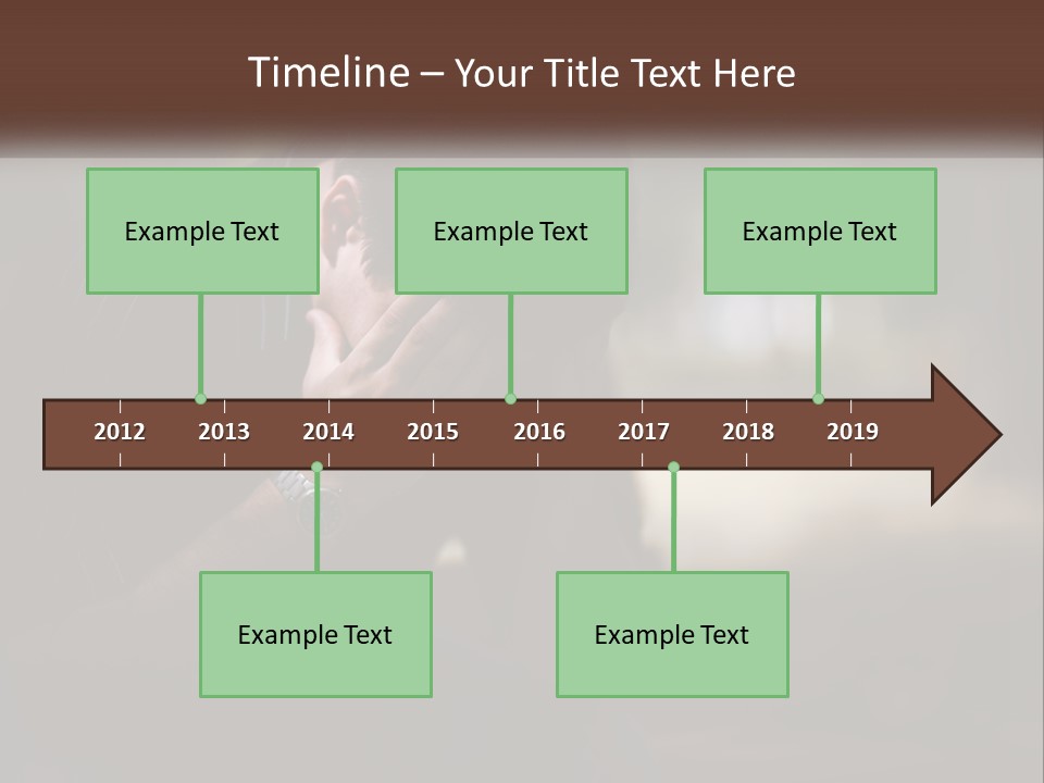 A Man Covering His Face With His Hands PowerPoint Template