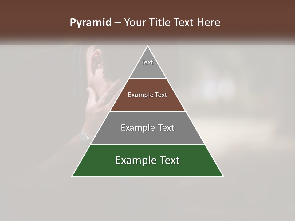A Man Covering His Face With His Hands PowerPoint Template