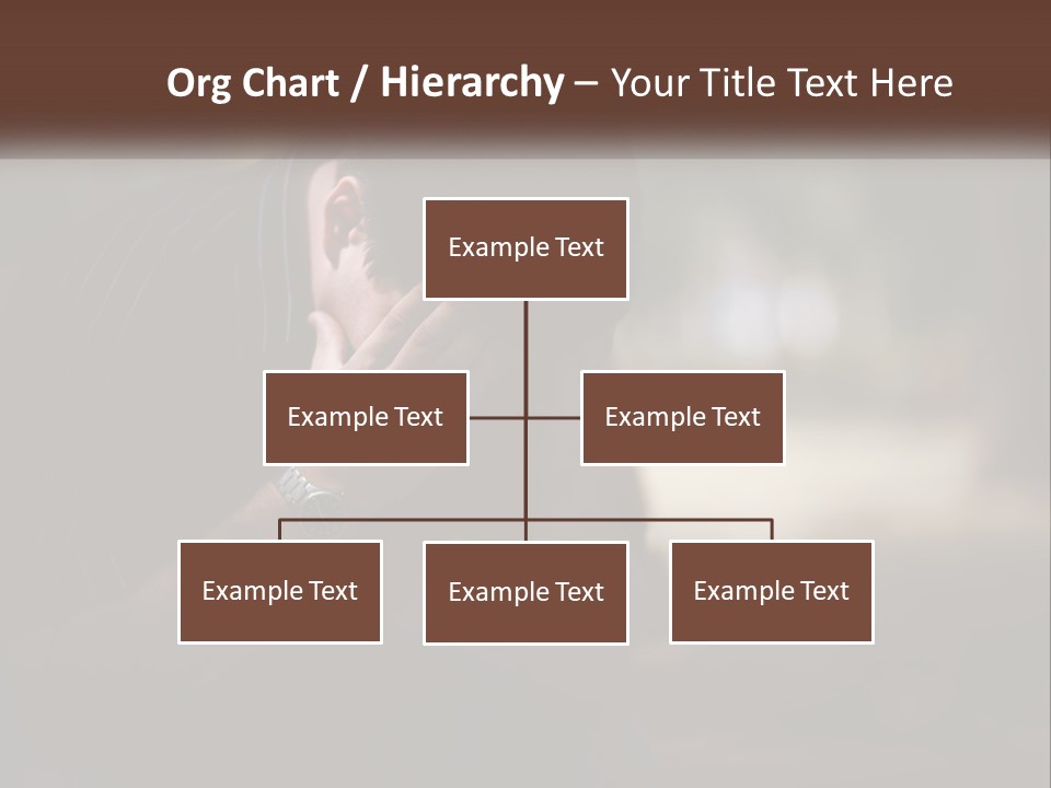 A Man Covering His Face With His Hands PowerPoint Template